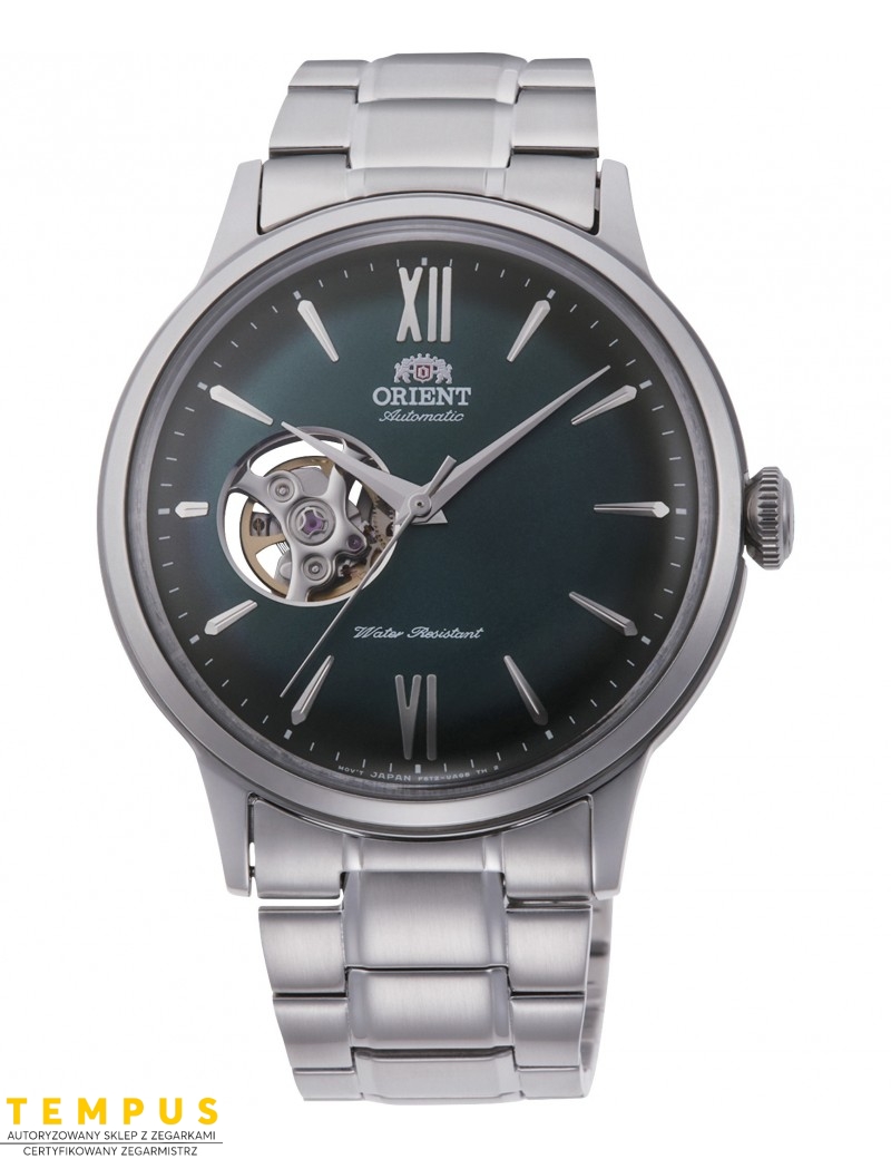 Zegarek klasyczny, elegancki męski Orient Bambino Automatic RA-AG0026E10B Open Heart - Zegarki ORIENT