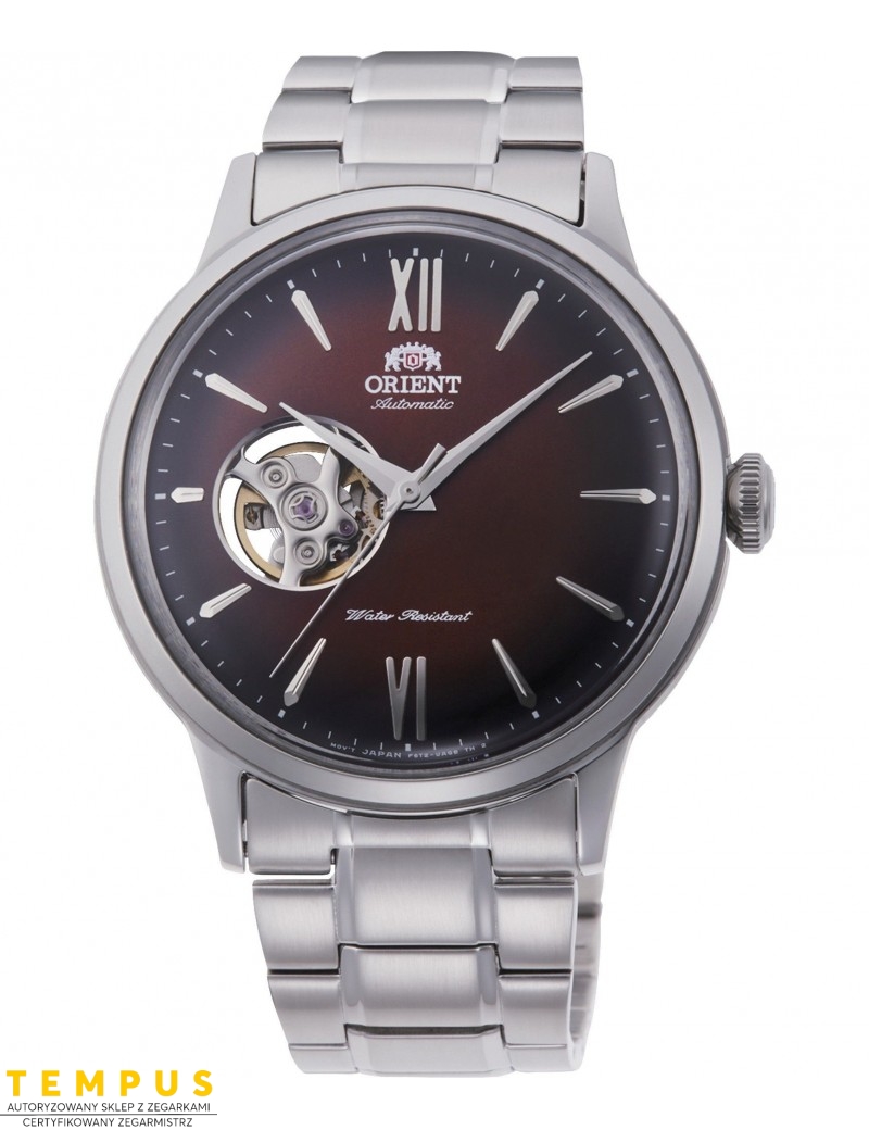 Zegarek klasyczny, elegancki męski Orient Bambino Automatic RA-AG0027Y10B Open Heart - Zegarki ORIENT