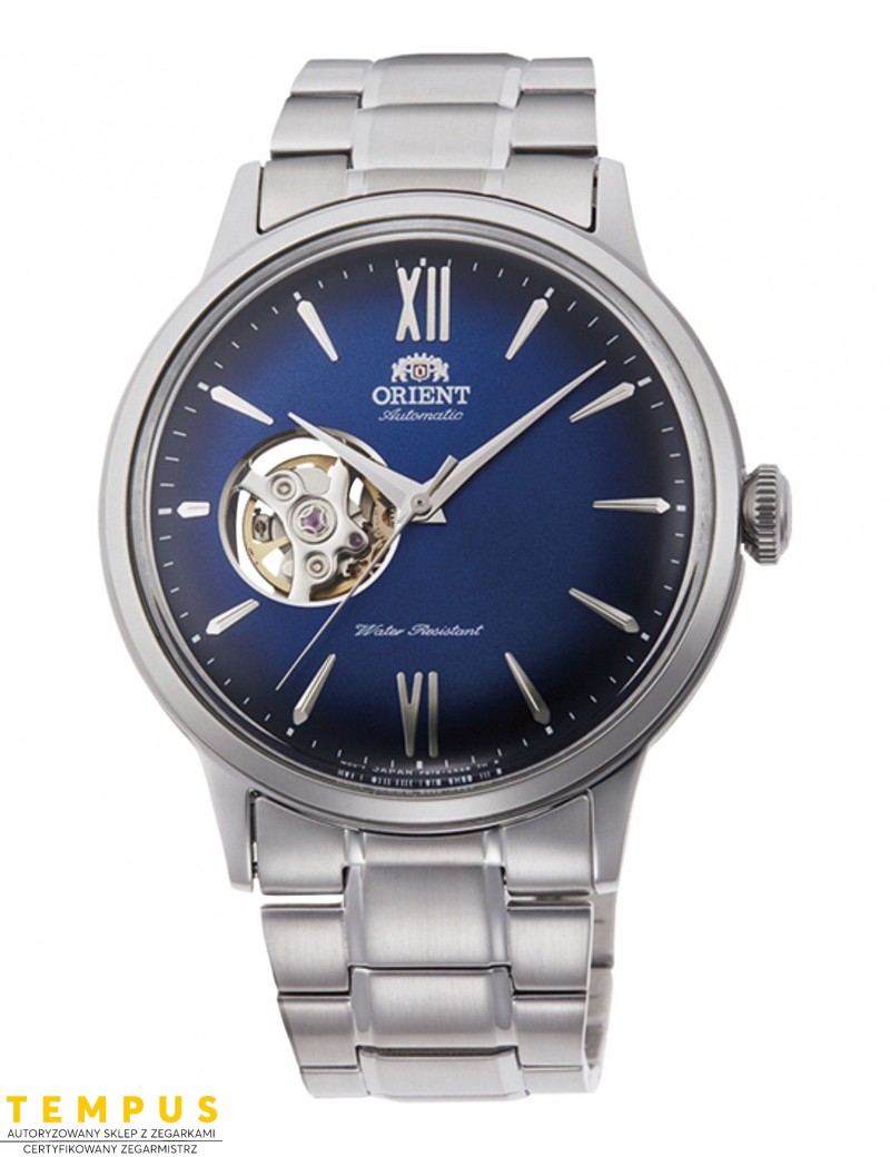 Zegarek klasyczny, elegancki męski Orient Bambino Automatic RA-AG0028L10B Open Heart - Zegarki ORIENT
