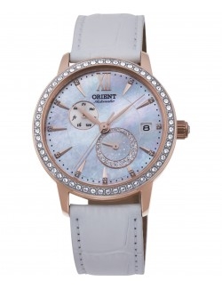 Zegarek klasyczny, elegancki damski Orient Diamond Accent Automatic RA-AK0004A10B - Zegarki ORIENT