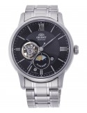 Zegarek klasyczny, elegancki męski Orient Sun & Moon Automatic RA-AS0002B10B Open Heart - Zegarki ORIENT