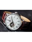 Zegarek klasyczny, elegancki męski Orient Bambino Automatic RA-AG0002S10B Open Heart - Zegarki ORIENT