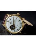 Zegarek klasyczny, elegancki męski Orient Bambino Automatic RA-AG0003S10B Open Heart - Zegarki ORIENT