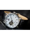 Zegarek klasyczny, elegancki męski Orient Bambino Automatic RA-AG0009S10B Open Heart - Zegarki ORIENT