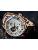 Zegarek klasyczny, elegancki męski Orient Sun & Moon Automatic RA-AS0003S10B Open Heart - Zegarki ORIENT