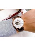 Zegarek klasyczny, elegancki męski Orient Sun & Moon Automatic RA-AS0102S10B Open Heart - Zegarki ORIENT