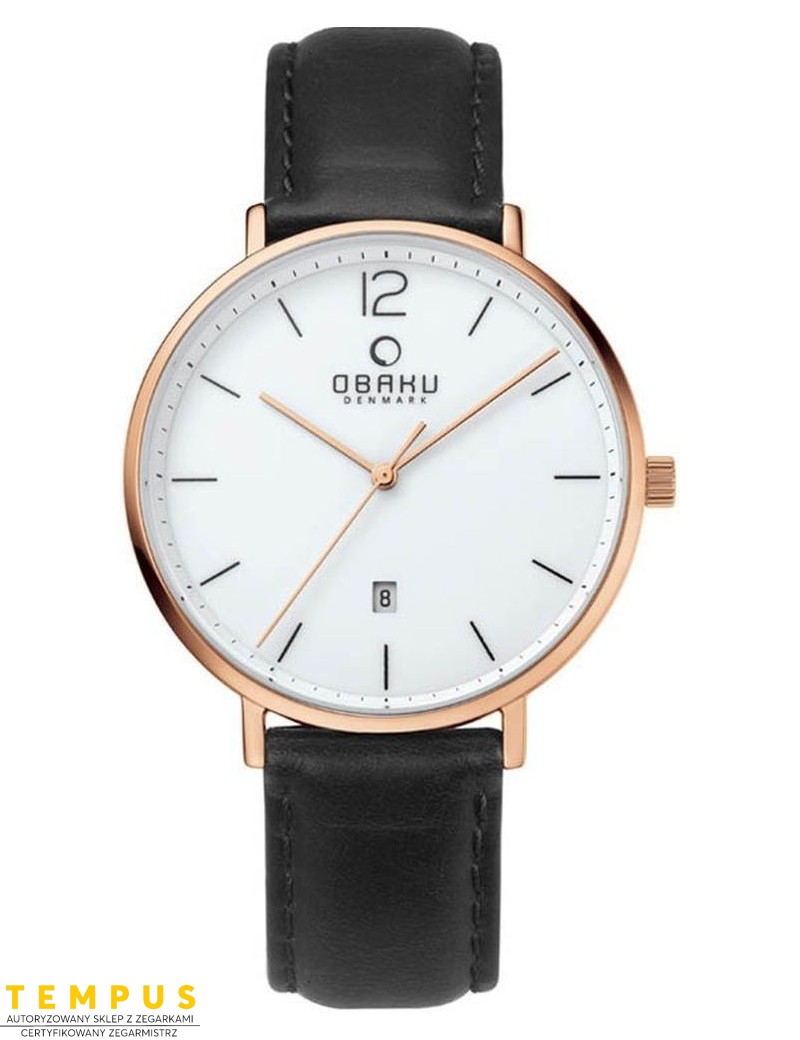 Zegarek klasyczny męski Obaku Denmark V181GDVWRB - Zegarki OBAKU Zegarek klasyczny męski Obaku Denmark V181GDVWRB - Zegarki OBAKU