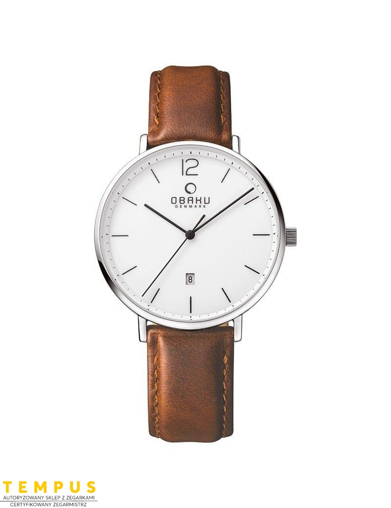 Zegarek klasyczny męski Obaku Denmark V181GDCWRN - Zegarki OBAKU Zegarek klasyczny męski Obaku Denmark V181GDCWRN - Zegarki OBAKU