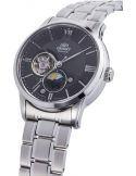 Zegarek klasyczny, elegancki męski Orient Sun & Moon Automatic RA-AS0008B10B Open Heart - Zegarki ORIENT