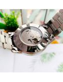 Zegarek klasyczny, elegancki męski Orient Sun & Moon Automatic RA-AS0008B10B Open Heart - Zegarki ORIENT