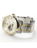 Zegarek klasyczny, elegancki męski Orient Sun & Moon Automatic RA-AS0007S10B Open Heart - Zegarki ORIENT