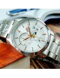 Zegarek klasyczny męski Orient Classic Sun & Moon Automatic RA-AK0306S10B - Zegarki ORIENT