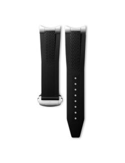 Pasek Longines czarny gumowy L682170858 - LONGINES - paski do zegarków