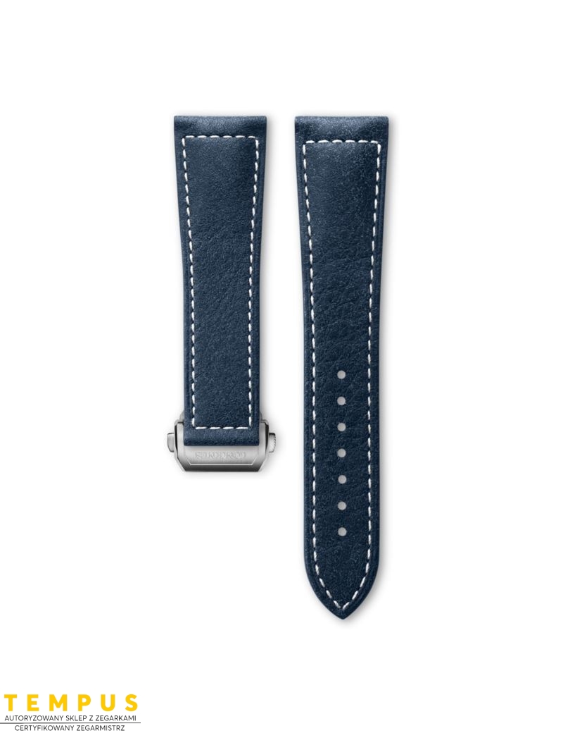 Pasek Longines matowy z barwionej na niebiesko skóry cielęcej L682169354 - LONGINES - paski do zegarków Pasek Longines matowy z barwionej na niebiesko skóry cielęcej L682169354 - LONGINES - paski do zegarków