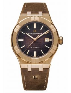 Zegarek casual męski Maurice Lacroix Aikon Automatic Bronze AI6008-BRZ01-730-3 Limited Edition - Zegarki MAURICE LACROIX