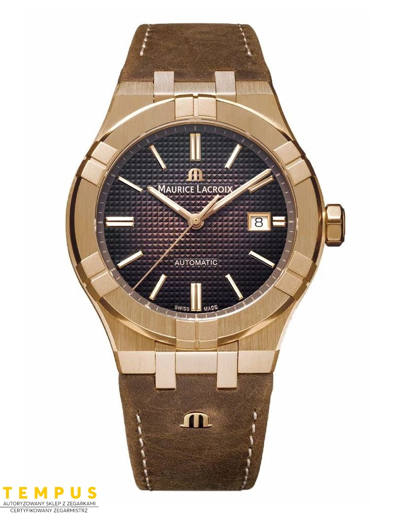 Zegarek casual męski Maurice Lacroix Aikon Automatic Bronze AI6008-BRZ01-730-3 Limited Edition - Zegarki MAURICE LACROIX Zegarek casual męski Maurice Lacroix Aikon Automatic Bronze AI6008-BRZ01-730-3 Limited Edition - Zegarki MAURICE LACROIX