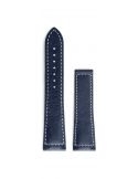 Pasek Longines matowy z barwionej na niebiesko skóry cielęcej L682169354 - LONGINES - paski do zegarków
