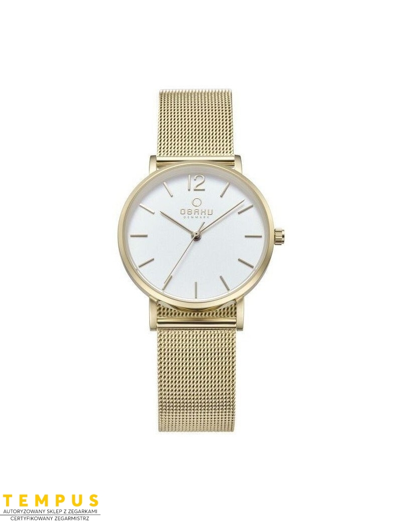 Zegarek klasyczny damski Obaku Denmark V197LXGWMG1 - Zegarki OBAKU Zegarek klasyczny damski Obaku Denmark V197LXGWMG1 - Zegarki OBAKU