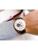Zegarek klasyczny, elegancki męski Orient Sun & Moon Automatic RA-AS0102S30B Open Heart - Zegarki ORIENT
