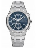 Zegarek casual męski Maurice Lacroix Aikon Quartz Chronograph AI1118-SS002-430-1 na bransolecie