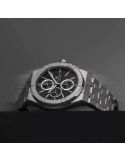 Zegarek casual męski Maurice Lacroix Aikon Quartz Chronograph AI1118-SS002-330-1 na bransolecie