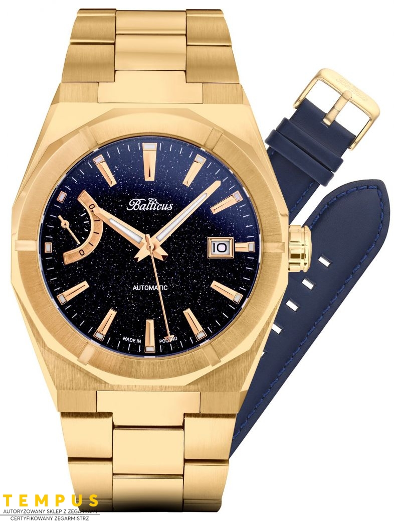 Balticus Gwiezdny Pył Awenturyn 40mm Power Reserve Automatic BALSDGPRA - Zegarki BALTICUS Balticus Gwiezdny Pył Awenturyn 40mm Power Reserve Automatic BALSDGPRA - Zegarki BALTICUS