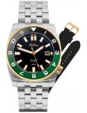 Balticus Deep Water czarno-zielony Limitowany 50szt BAL-DWRCBG - Zegarki BALTICUS