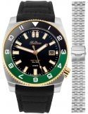 Balticus Deep Water czarno-zielony Limitowany 50szt BAL-DWRCBG - Zegarki BALTICUS