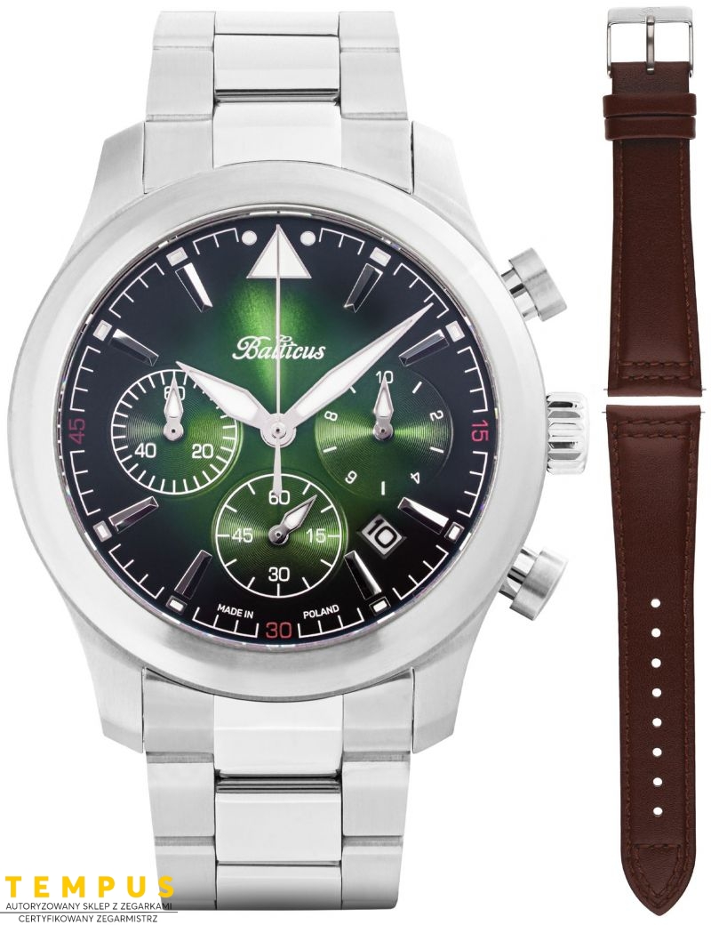 Balticus Flying Seal 44mm Zielony Limitowany 50szt BALFSQCHGRE - Zegarki BALTICUS Balticus Flying Seal 44mm Zielony Limitowany 50szt BALFSQCHGRE - Zegarki BALTICUS