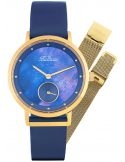 Balticus New Sky Gold Dark Blue Pearl dodatkowy pasek BLT-BALNSGNBL - Zegarki BALTICUS