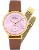 Balticus New Sky Gold Pink Pearl dodatkowa bransoleta BLT-BALNSGP - Zegarki BALTICUS