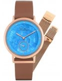 Balticus New Sky Rose Gold Blue Pearl dodatkowa bransoleta BLT-BALNSRBL - Zegarki BALTICUS