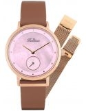 Balticus New Sky Rose Gold Pink Pearl dodatkowy pasek BLT-BALNSRP - Zegarki BALTICUS