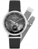 Balticus New Sky Silver Black Pearl dodatkowy pasek BLT-BALNSSB - Zegarki BALTICUS