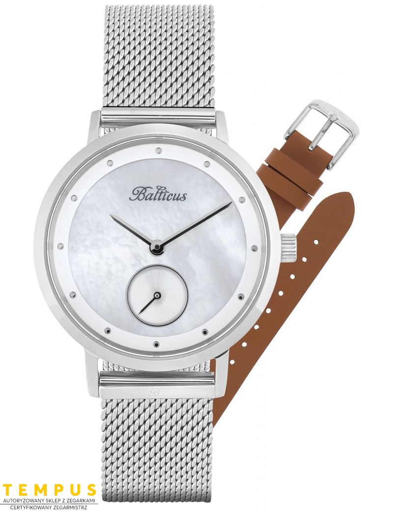 Balticus New Sky Silver White Pearl dodatkowy pasek BLT-BALNSSW - Zegarki BALTICUS Balticus New Sky Silver White Pearl dodatkowy pasek BLT-BALNSSW - Zegarki BALTICUS
