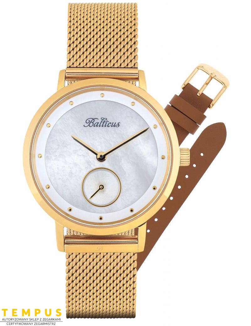 Balticus New Sky Gold White Pearl dodatkowy pasek BLT-BALNSGW - Zegarki BALTICUS Balticus New Sky Gold White Pearl dodatkowy pasek BLT-BALNSGW - Zegarki BALTICUS