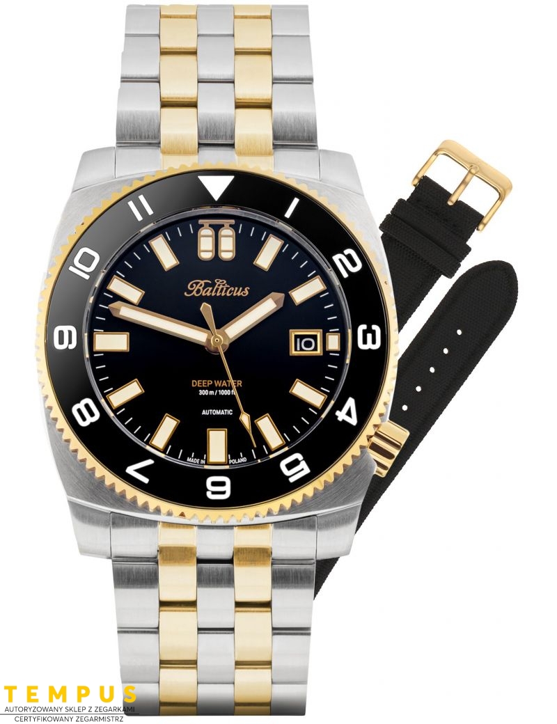 Balticus Deep Water czarny bicolor Limitowany 75szt BAL-DWBBC - Zegarki BALTICUS