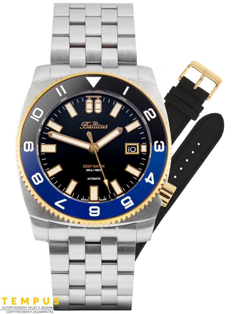 Balticus Deep Water czarno-niebieski Limitowany 50szt BAL-DWOBBG - Zegarki BALTICUS Balticus Deep Water czarno-niebieski Limitowany 50szt BAL-DWOBBG - Zegarki BALTICUS