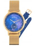 Balticus New Sky Gold Dark Blue Pearl dodatkowy pasek BLT-BALNSGNBL - Zegarki BALTICUS