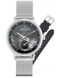 Balticus New Sky Silver Black Pearl dodatkowy pasek BLT-BALNSSB - Zegarki BALTICUS