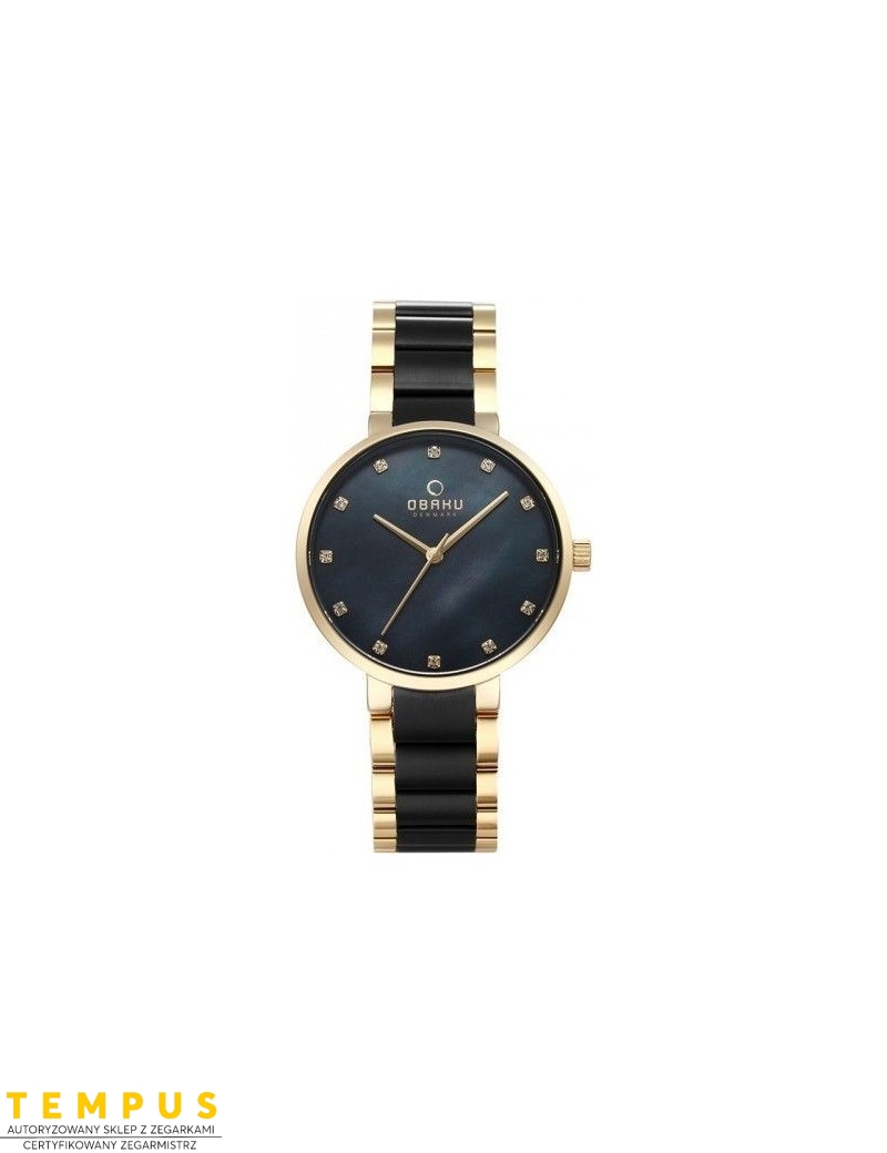 Zegarek klasyczny damski Obaku Denmark V189LXGBSB1 - Zegarki OBAKU