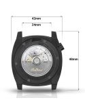 Balticus Deep Water full black Limitowany 50szt czarny dodatkowy pasek BAL-DWUB - Zegarki BALTICUS