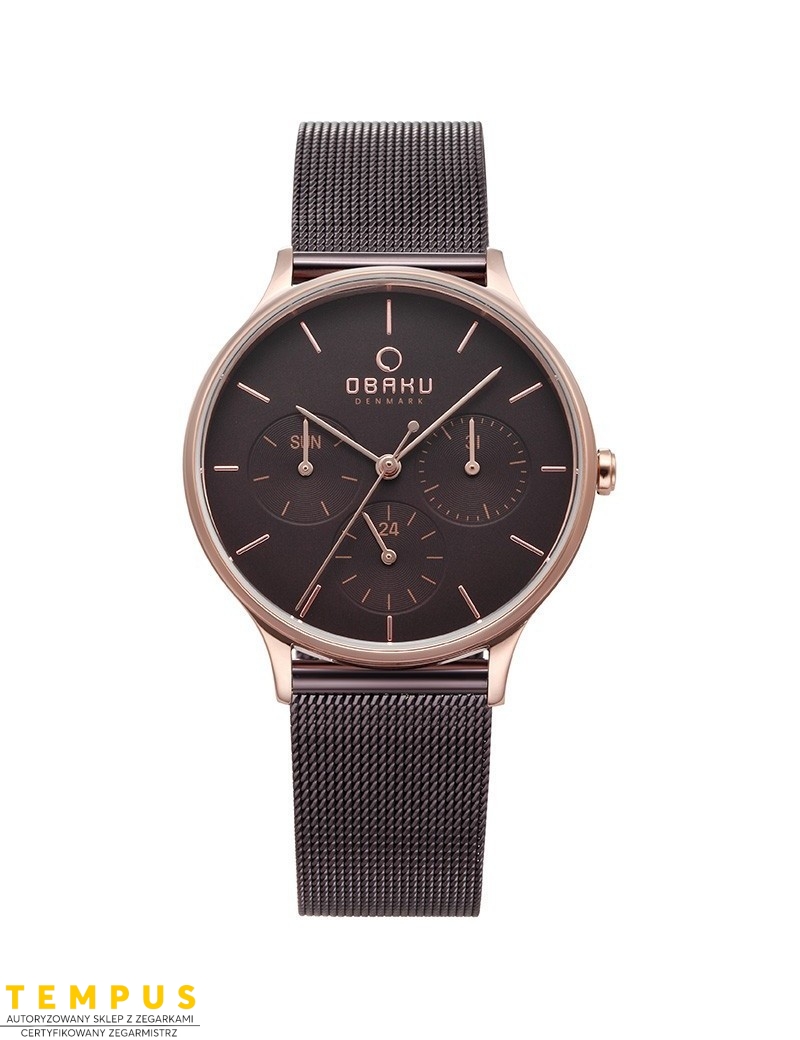 Zegarek klasyczny damski Obaku Denmark V212LMVNMN - Zegarki OBAKU