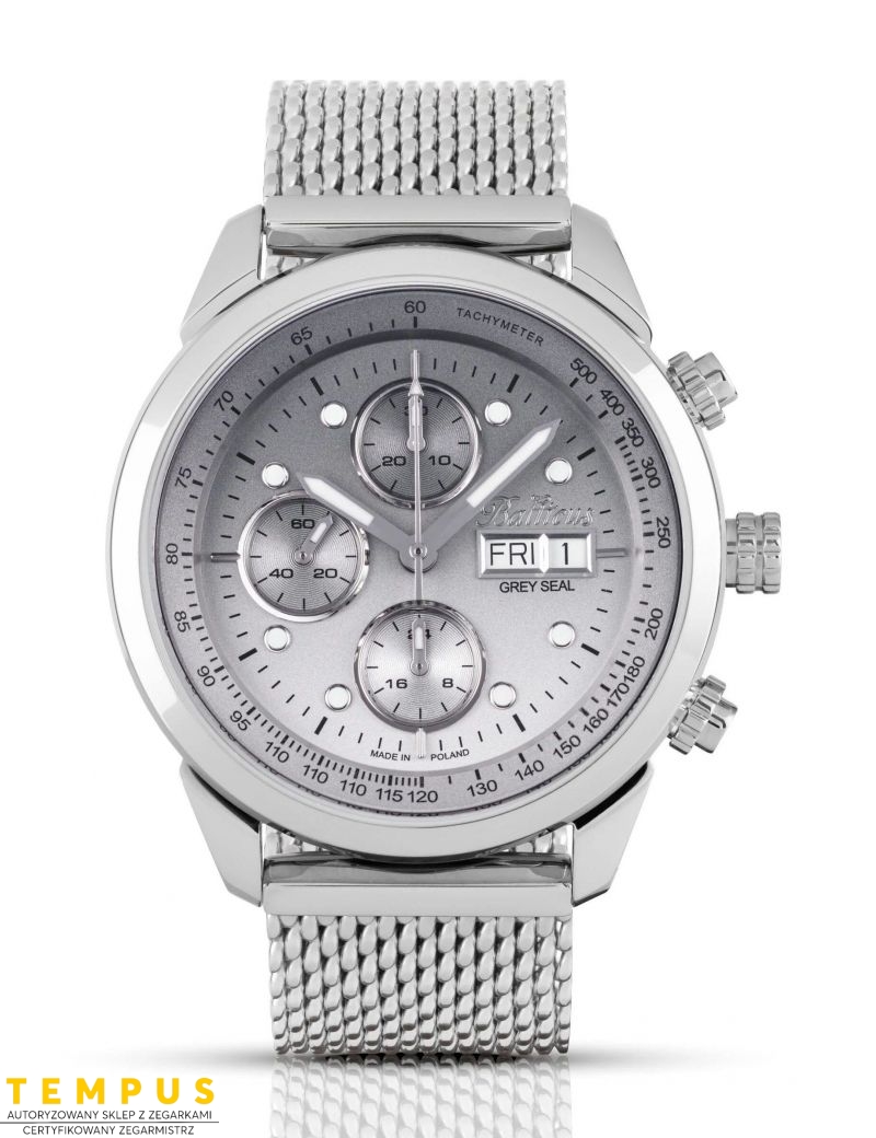 Balticus Grey Seal Chrono Szary Gradient Valjoux dodatkowy pasek BLT-BALGSGRCH - Zegarki BALTICUS Balticus Grey Seal Chrono Szary Gradient Valjoux dodatkowy pasek BLT-BALGSGRCH - Zegarki BALTICUS