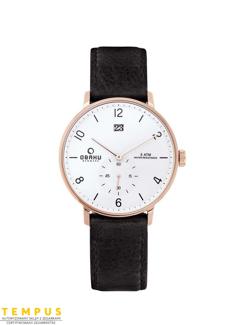 Zegarek klasyczny męski Obaku Denmark V190GDVWRB - Zegarki OBAKU Zegarek klasyczny męski Obaku Denmark V190GDVWRB - Zegarki OBAKU