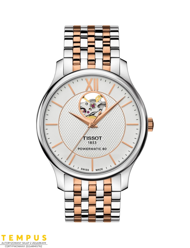 Tissot TRADITION Automatic OPEN HEART T063.907.22.038.01 - Zegarki TISSOT Tissot TRADITION Automatic OPEN HEART T063.907.22.038.01 - Zegarki TISSOT