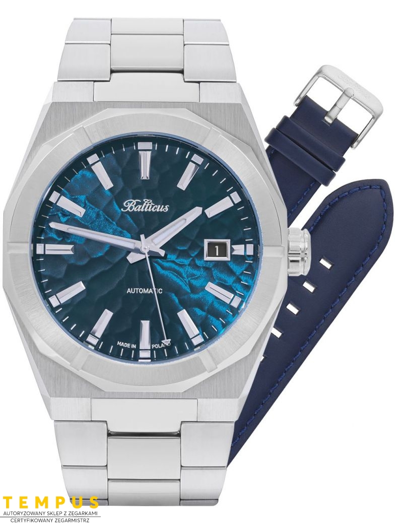 Balticus Gwiezdny Pył 40mm niebieski z datownikiem BLT-BALSDBHD - Zegarki BALTICUS Balticus Gwiezdny Pył 40mm niebieski z datownikiem BLT-BALSDBHD - Zegarki BALTICUS