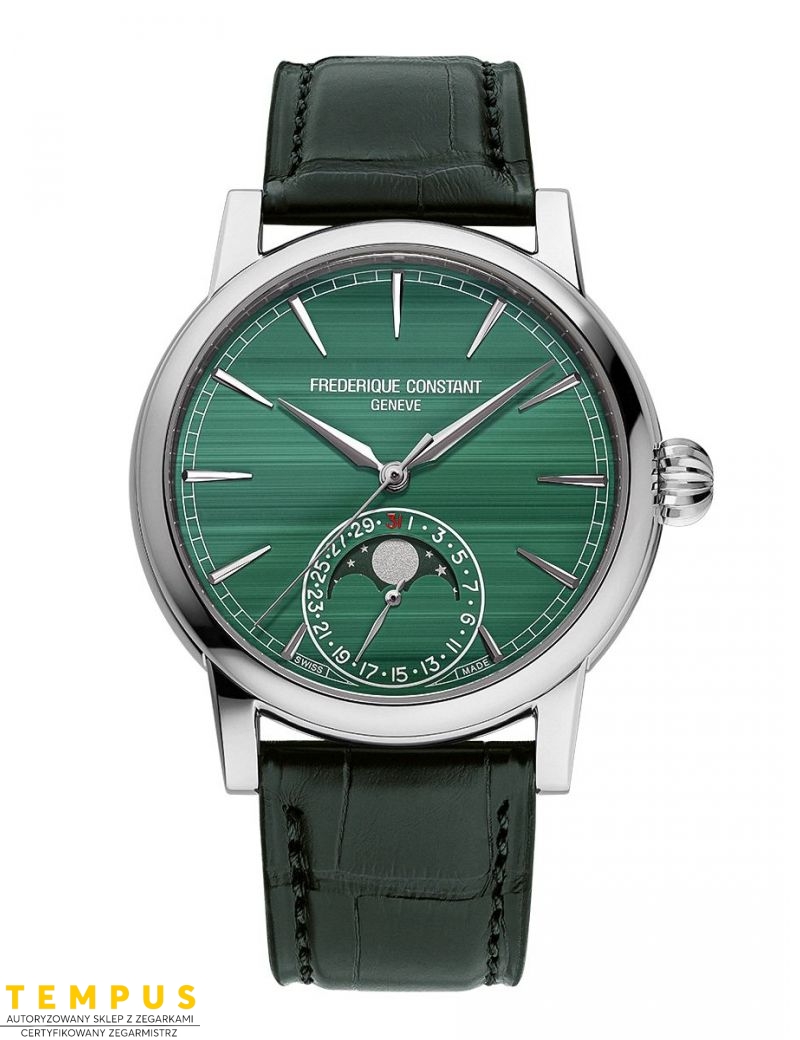 Frederique Constant Release Classic Moonphase Date Manufacture Malachite Limited Edition FC-716MA3H8 - Zegarki FREDERIQUE CONSTANT Frederique Constant Release Classic Moonphase Date Manufacture Malachite Limited Edition FC-716MA3H8 - Zegarki FREDERIQUE CONSTANT