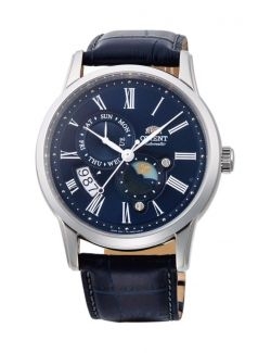 Zegarek klasyczny męski Orient RA-AK0011D10B Sun & Moon Automatic - Zegarki ORIENT