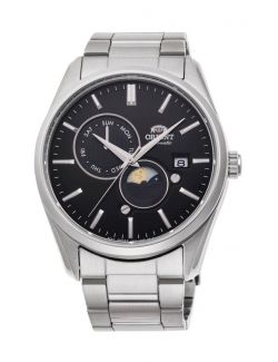Zegarek klasyczny męski Orient Classic Sun & Moon Automatic RA-AK0307B30B - Zegarki ORIENT